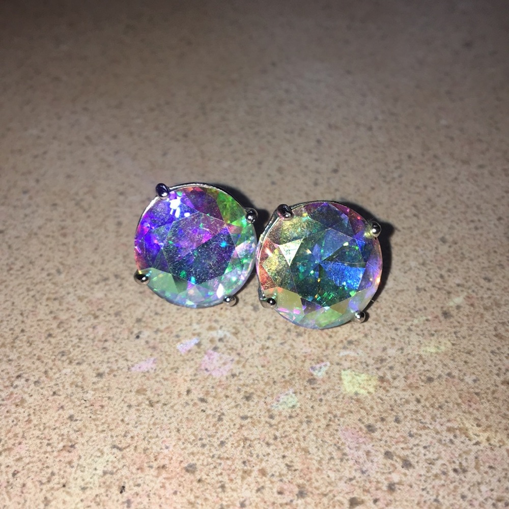 Kate Spade Iridescent stud earrings.